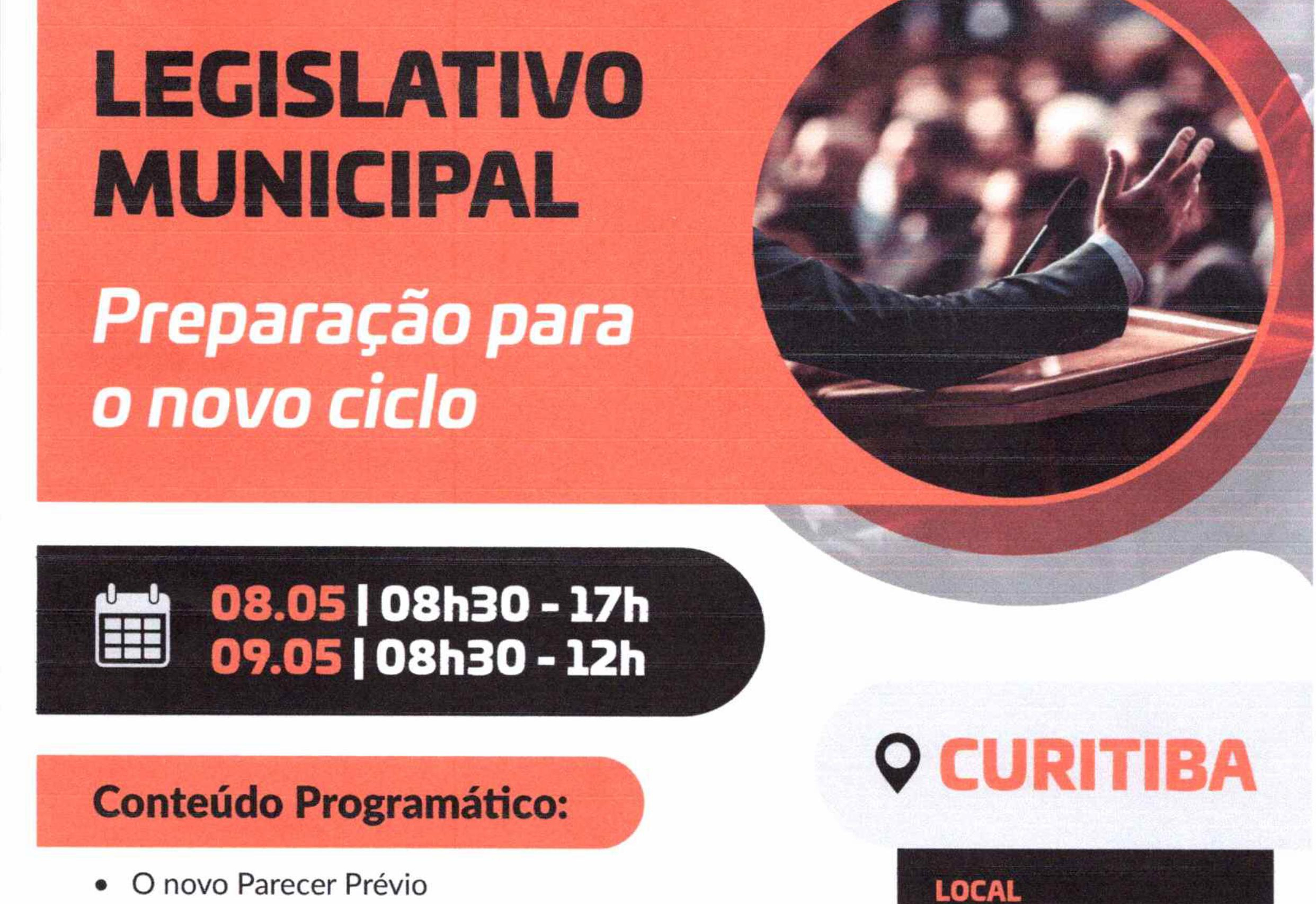 Convite do Tribunal de Contas do Estado do Paraná - PREPARAÇÃO PARA O NOVO CICLO 