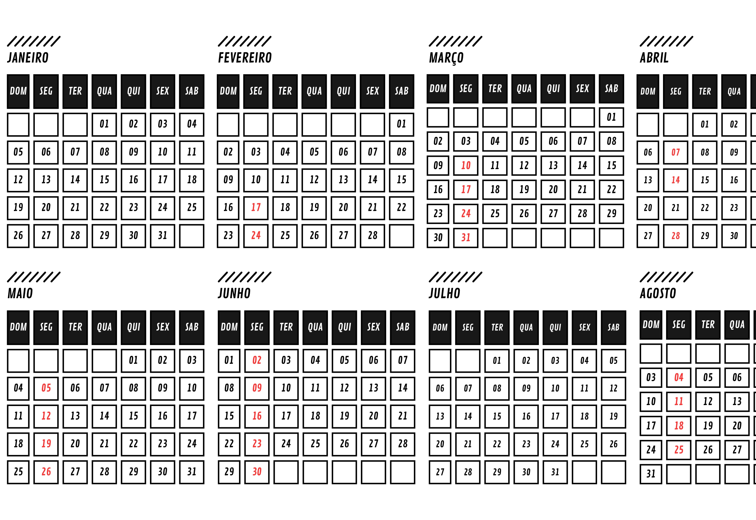 CALENDÁRIO ANUAL LEGISLATIVO - 2025